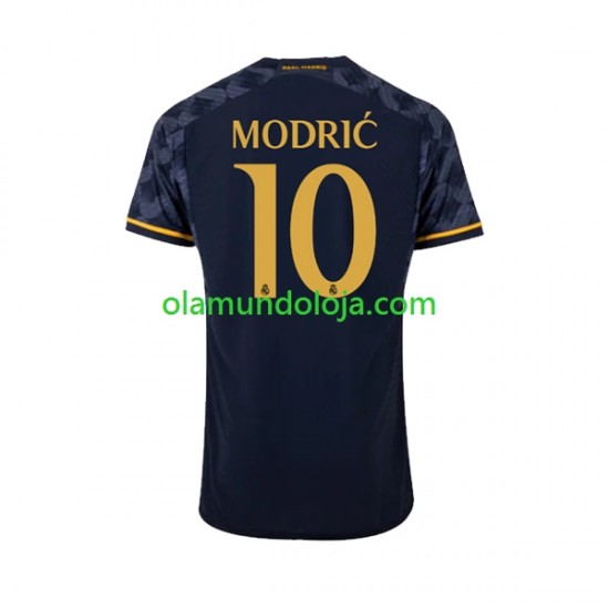 Camisola Real Madrid Modrić Luka 10 Homem Equipamento Segundo 2023-2024 Manga Curta